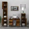 Image de Ensemble De Meubles De Salle De Bain 3 Pcs Chêne Fumé Vidaxl
