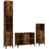 Image de Ensemble De Meubles De Salle De Bain 3 Pcs Chêne Fumé Vidaxl