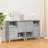Image de Buffets 2 Pcs Gris Béton 60x35x70 Cm Bois D'ingénierie Vidaxl