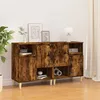 Image de Buffets 2 Pcs Chêne Fumé 60x35x70 Cm Bois D'ingénierie Vidaxl