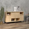 Image de Buffets 2 Pcs Chêne Sonoma 60x35x70 Cm Bois D'ingénierie Vidaxl