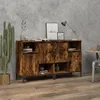Image de Buffets 2 Pcs Chêne Fumé 60x35x70 Cm Bois D'ingénierie Vidaxl