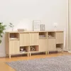 Image de Buffets 3 Pcs Chêne Sonoma 60x35x70 Cm Bois D'ingénierie Vidaxl