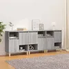 Image de Buffets 3 Pcs Sonoma Gris 60x35x70 Cm Bois D'ingénierie Vidaxl