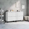 Image de Buffets 2 Pcs Blanc 60x35x70 Cm Bois D'ingénierie Vidaxl