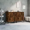 Image de Buffets 2 Pcs Chêne Fumé 60x35x70 Cm Bois D'ingénierie Vidaxl