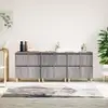 Image de Buffets 3 Pcs Sonoma Gris 60x35x70 Cm Bois D'ingénierie Vidaxl