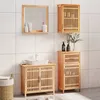 Image de Ensemble De Meubles De Salle De Bain 4 Pcs Bois Massif De Noyer Vidaxl