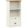 Image de Bibliothèque Vigo Blanc 60x35x114,5 Cm Bois Massif De Pin Vidaxl