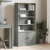 Image de VidaXL Bibliothèque VIGO gris 85x35x170 cm bois massif de pin 353198