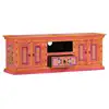 Image de Vidaxl meuble tv rose 110x30x40 cm bois massif de manguier