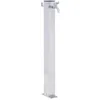 Image de Colonne À Eau De Jardin 40 Cm Acier Inoxydable Carré Vidaxl