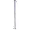 Image de Colonne À Eau De Jardin 60 Cm Acier Inoxydable Rond Vidaxl