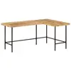Image de Bureau 165x110x77 Cm Bois Massif De Manguier Et Fer Vidaxl