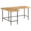 Image de Vidaxl bureau 165x110x77 cm bois massif de manguier et fer