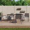 Image de Chaises De Jardin Et Coussins Lot De 4 Marron 56x59x84 Cm Rotin Vidaxl