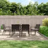 Image de Chaises De Jardin Coussins Lot De 6 Marron 56,5x57x83 Cm Rotin Vidaxl