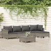 Image de vidaXL Salon de Jardin avec Coussins 6 pcs Ensemble de Meubles de Terrasse Mobilier dExtérieur Canapé de Patio Moderne 3187271