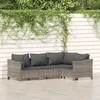 Image de vidaXL Salon de Jardin avec Coussins 4 pcs Ensemble de Meubles de Terrasse Mobilier dExtérieur Canapé de Patio Moderne 3187272