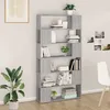 Image de Bibliothèque/séparateur De Pièce Sonoma Gris 100x24x188 Cm Vidaxl