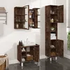 Image de Ensemble D'armoires De Salle De Bain 3 Pcs Chêne Fumé Vidaxl