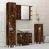 Image de Ensemble D'armoires De Salle De Bain 4 Pcs Chêne Fumé Vidaxl