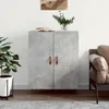Image de vidaXL Buffet gris béton 695x34x90 cm bois dingénierie 827696