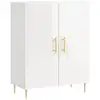 Image de Vidaxl buffet blanc brillant 69,5x34x90 cm bois d'ingénierie