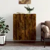 Image de Buffet Chêne Fumé 69,5x34x90 Cm Bois D'ingénierie Vidaxl