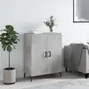 Image de Buffet Gris Béton 69,5x34x90 Cm Bois D'ingénierie Vidaxl
