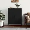 Image de Buffet Noir 69,5x34x90 Cm Bois D'ingénierie Vidaxl