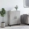 Image de Buffet Gris Béton 69,5x34x90 Cm Bois D'ingénierie Vidaxl