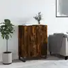 Image de Buffet Chêne Fumé 69,5x34x90 Cm Bois D'ingénierie Vidaxl