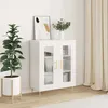 Image de Buffet Blanc Brillant 69,5x34x90 Cm Bois D'ingénierie Vidaxl