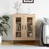 Image de Buffet Chêne Sonoma 69,5x34x90 Cm Bois D'ingénierie Vidaxl