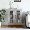 Image de Buffet Gris Béton 69,5x34x90 Cm Bois D'ingénierie Vidaxl