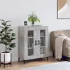 Image de Buffet Gris Béton 69,5x34x90 Cm Bois D'ingénierie Vidaxl