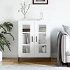 Image de Buffet Blanc 69,5x34x90 Cm Bois D'ingénierie Vidaxl