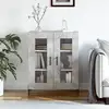 Image de Buffet Gris Béton 69,5x34x90 Cm Bois D'ingénierie Vidaxl