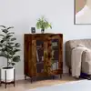 Image de Buffet Chêne Fumé 69,5x34x90 Cm Bois D'ingénierie Vidaxl