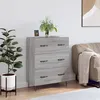 Image de Buffet Sonoma Gris 69,5x34x90 Cm Bois D'ingénierie Vidaxl