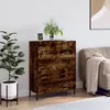Image de Buffet Chêne Fumé 69,5x34x90 Cm Bois D'ingénierie Vidaxl