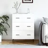 Image de Buffet Blanc Brillant 69,5x34x90 Cm Bois D'ingénierie Vidaxl