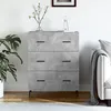 Image de Buffet Gris Béton 69,5x34x90 Cm Bois D'ingénierie Vidaxl