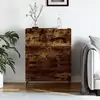 Image de Buffet Chêne Fumé 69,5x34x90 Cm Bois D'ingénierie Vidaxl