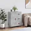 Image de Buffet Gris Béton 69,5x34x90 Cm Bois D'ingénierie Vidaxl