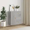 Image de Buffet Sonoma Gris 69,5x34x90 Cm Bois D'ingénierie Vidaxl