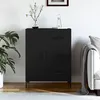 Image de Buffet Noir 69,5x34x90 Cm Bois D'ingénierie Vidaxl