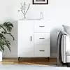 Image de Buffet Blanc 69,5x34x90 Cm Bois D'ingénierie Vidaxl