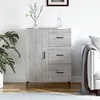 Image de Buffet Sonoma Gris 69,5x34x90 Cm Bois D'ingénierie Vidaxl